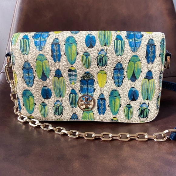 RARE Tory Burch Crossbody Bag - Beetle Kerrington - Picture 3 of 8